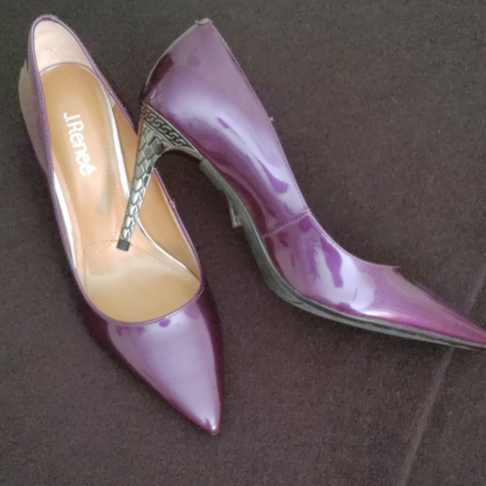 Purple shoes